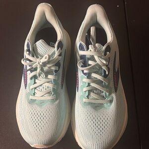 Brooks Women's Aqua and Navy Sneakers